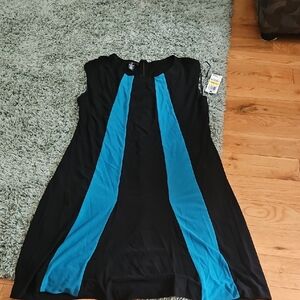 Alfani Petite Black and Teal Garment